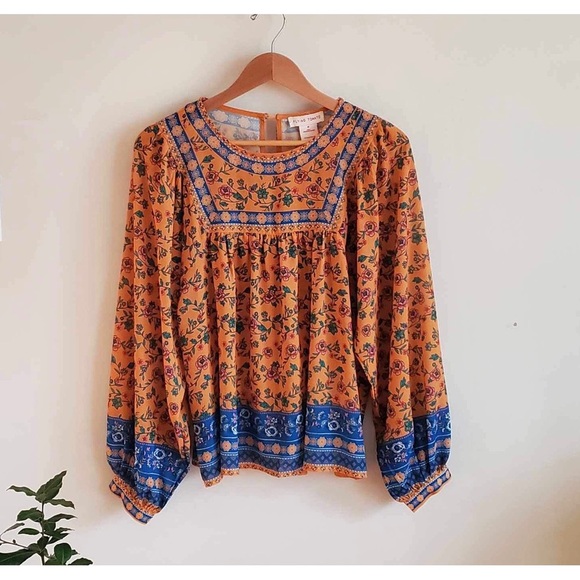 Flying Tomato Tops - Flying Tomato Long Sleeve Floral Top